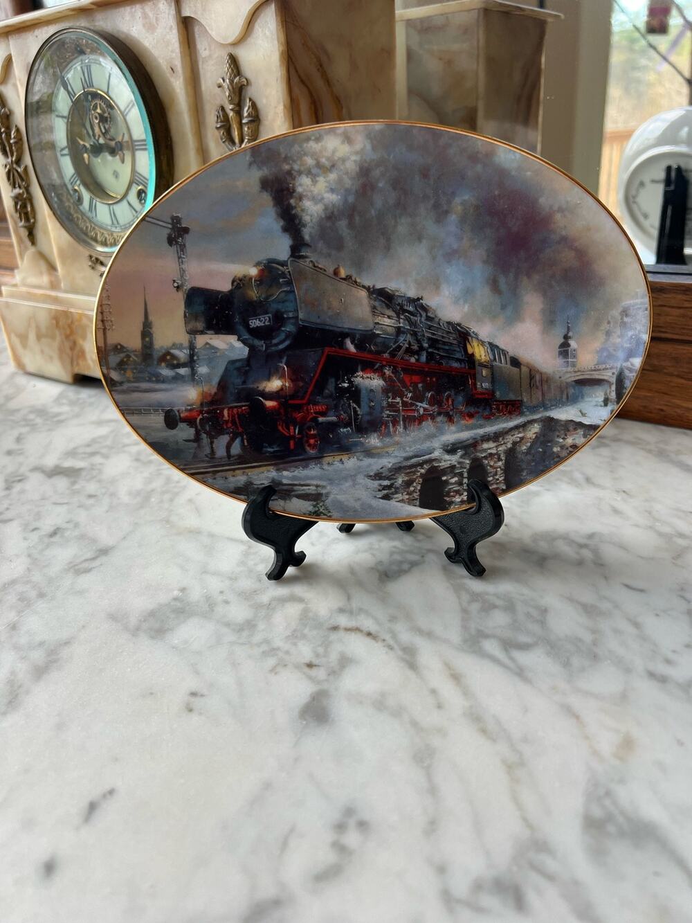 The Hamilton Collection Limited Edition Smoke snow and steam Decorative Plate